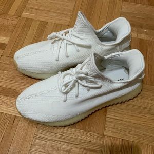 Triple White Yeezy 350 V2 Boosts